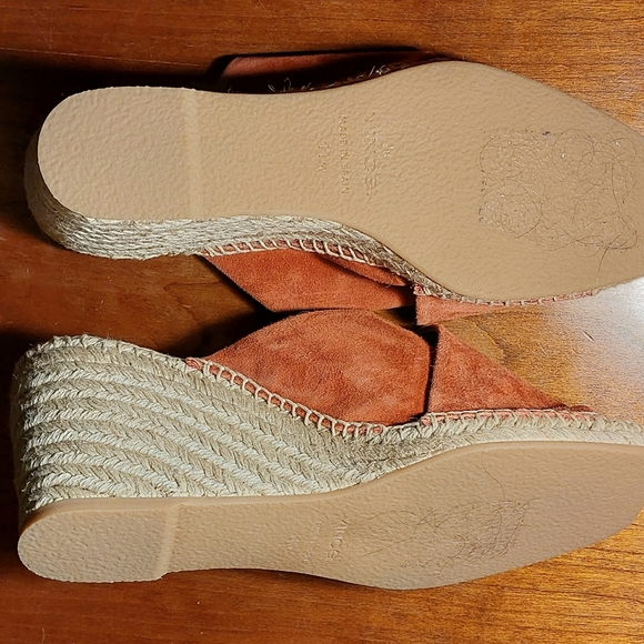 Vince Gaelan Square Toe Espadrille Wedge size 11 Rust color - Picture 3 of 8